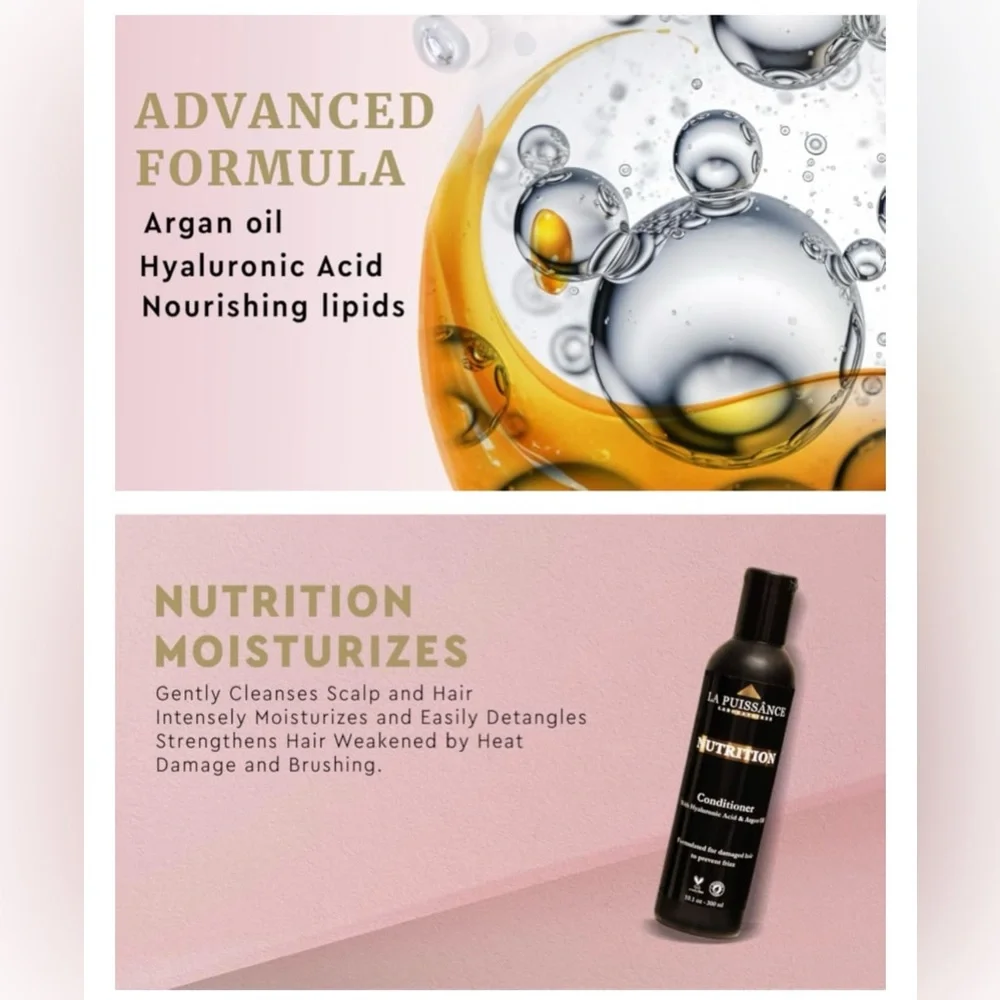 Premium Argan Oil Conditioner - Nutrition, Anti Frizz, Hydrating, Moisturizing